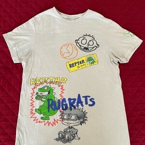 Nickelodeon Rugrats Reptar Graphic Tee - Cream, Green, Blue